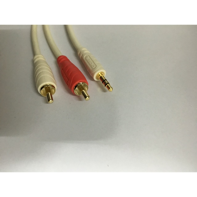 Dây loa 3,5mm ra 2 đầu av choseal