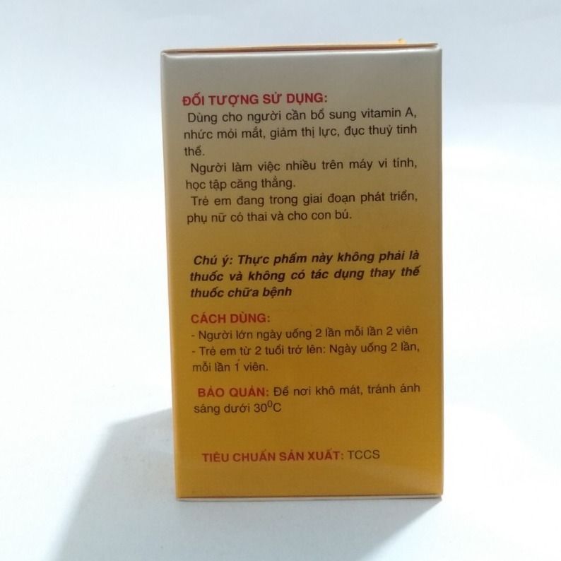 Dầu gấc bổ mắt DHA Vinadia cho đôi mắt sáng khỏe