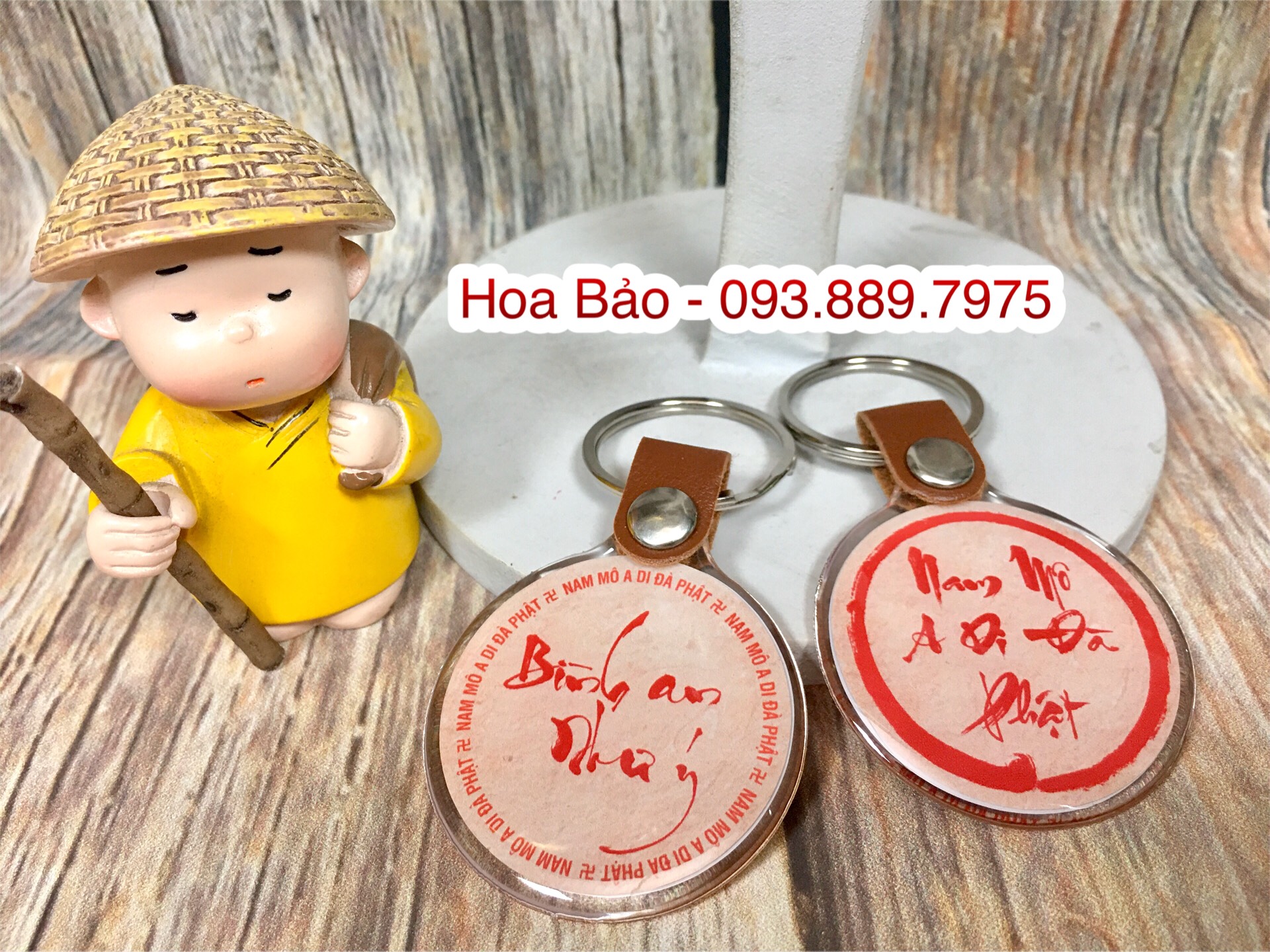 MÓC KHÓA CHỮ A DI ĐÀ PHẬT - SIÊU DỄ THƯƠNG
