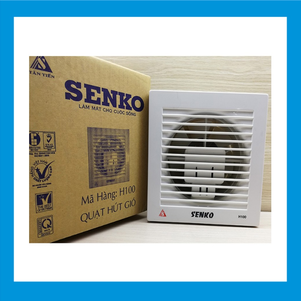 [HCM]Quạt hút gió gắn tường SENKO H100 (Trắng) ( Khoét lỗ 15cm x 15cm )