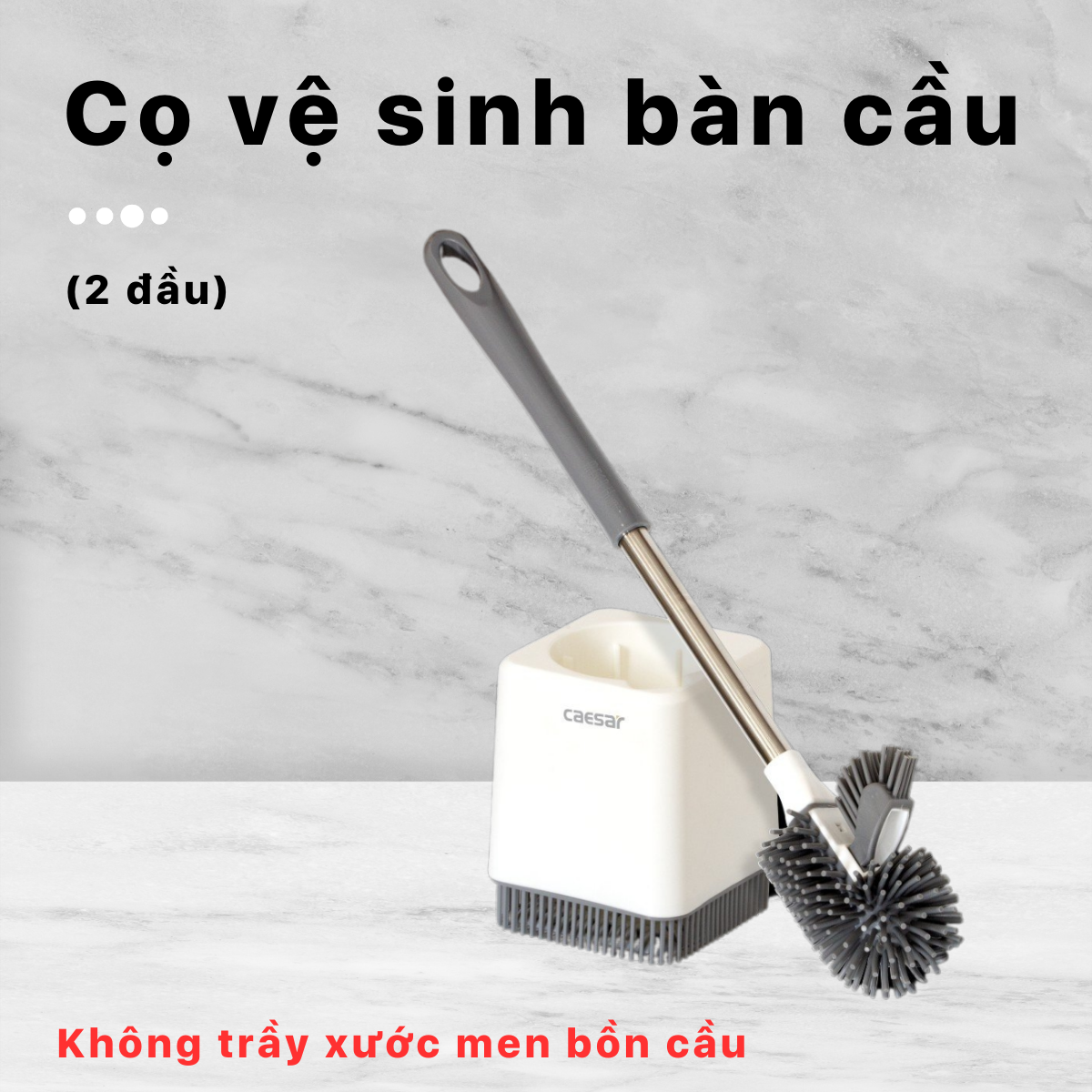 Hộp Cọ Toilet Silicon Caesar