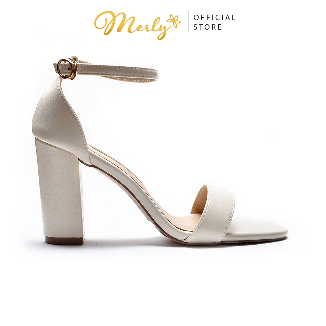 Giày Sandal Cao Gót Microfiber Merly 1134, Sandal Nữ Big Size