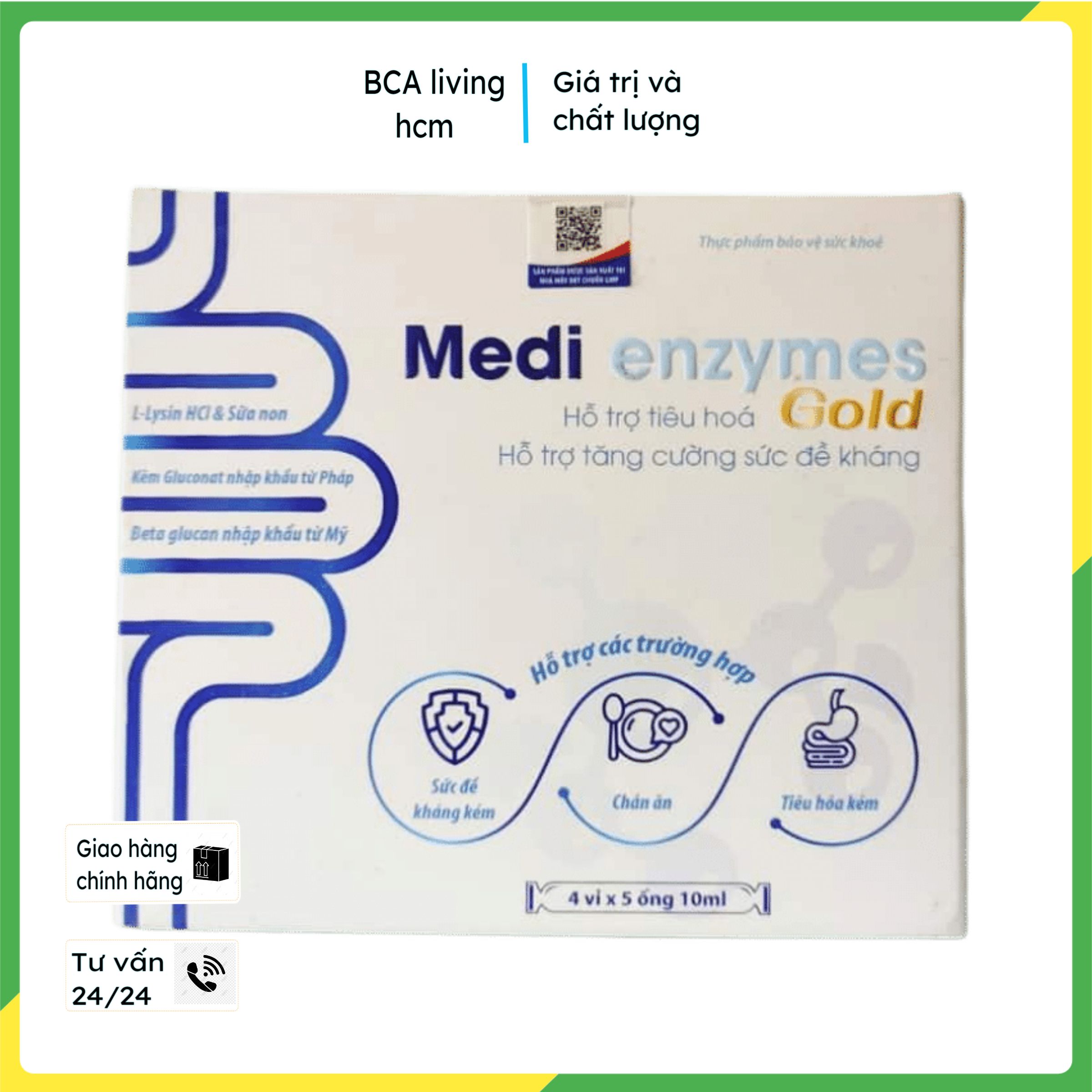 Medi Enzymes Thực phẩm hỗ trợ tăng cân,tăng cường tiêu hóa và đề kháng ,bcalivinghcm, giảm tình trạng đầy bụng,khó tiêu,biếng ăn,táo bón,kích cho bé ăn ngon hơn