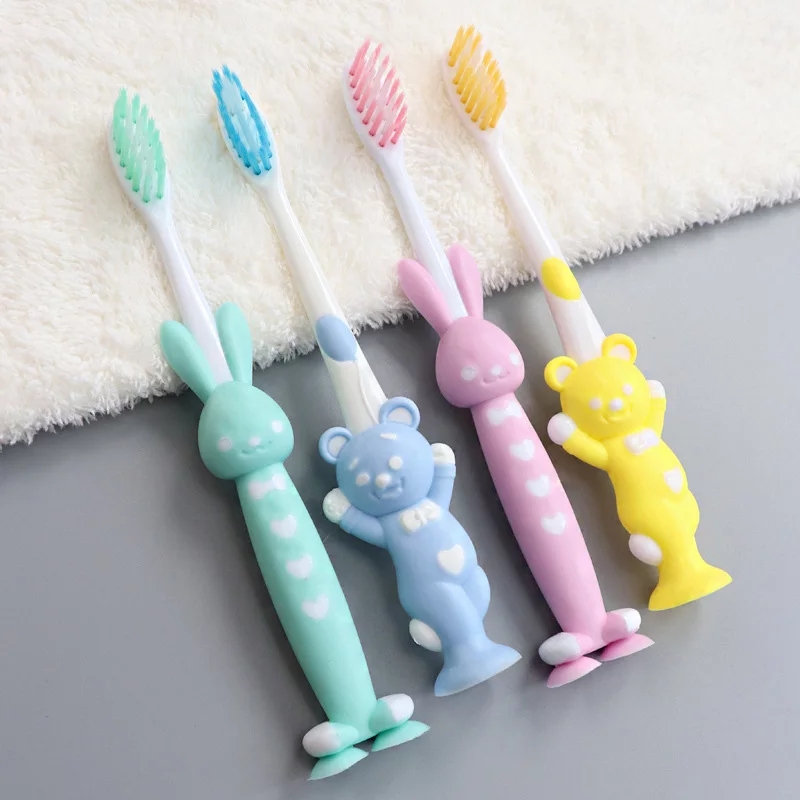 Combo 12  Bàn chải đánh răng TRẺ EM hình thỏ siêu dễ thương