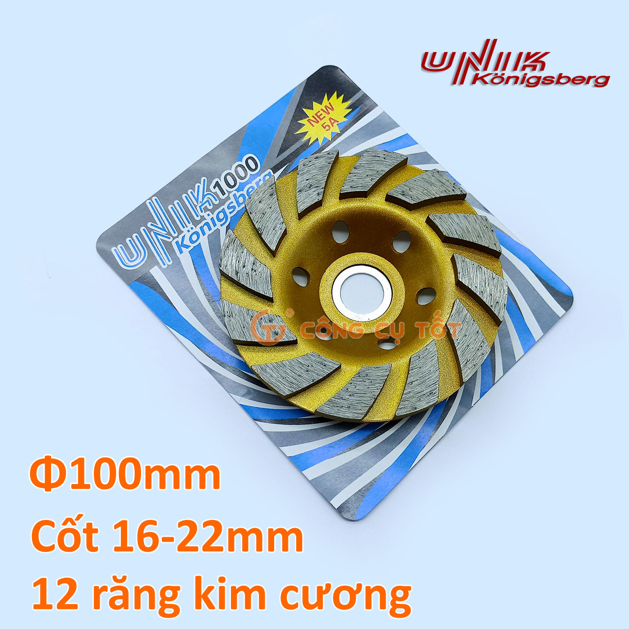 Bát mài phá bê tông cao cấp UNIK Φ100mm