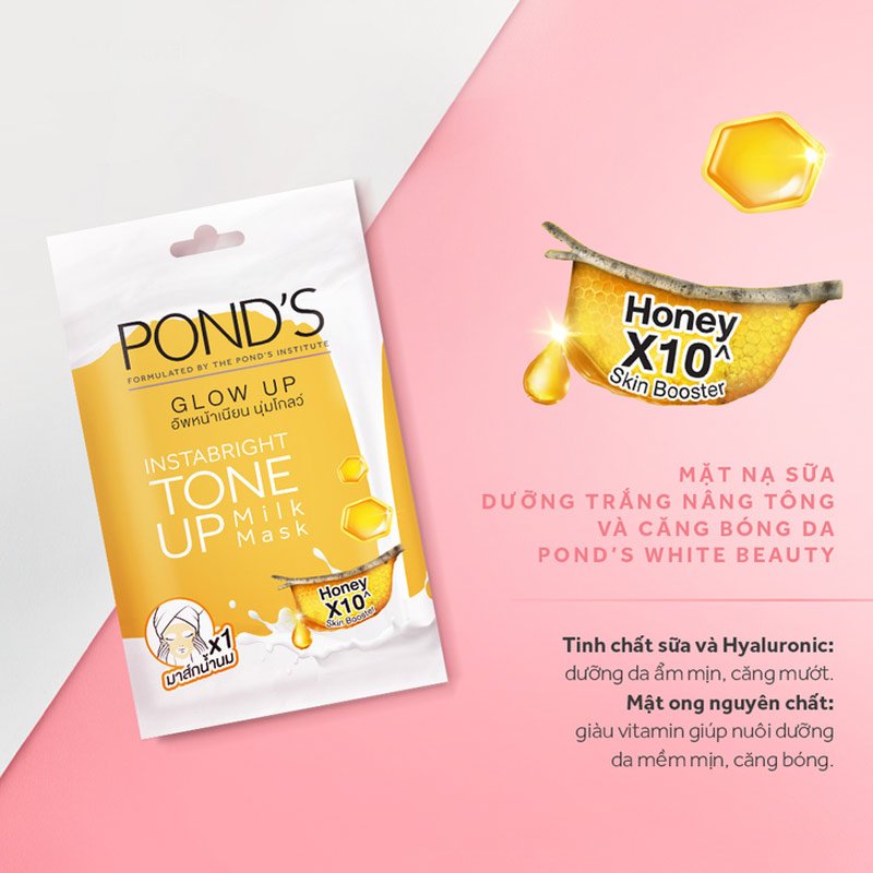 Bộ 5 Mặt Nạ Pond's trắng da nâng tone ( vàng )