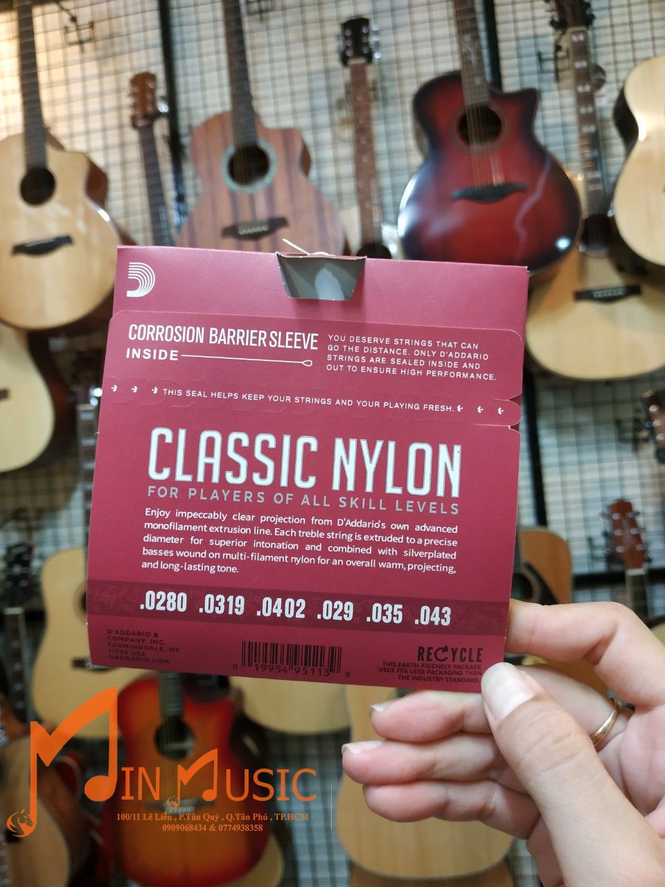 Dây Đàn Guitar Classic D'Addario EJ27N