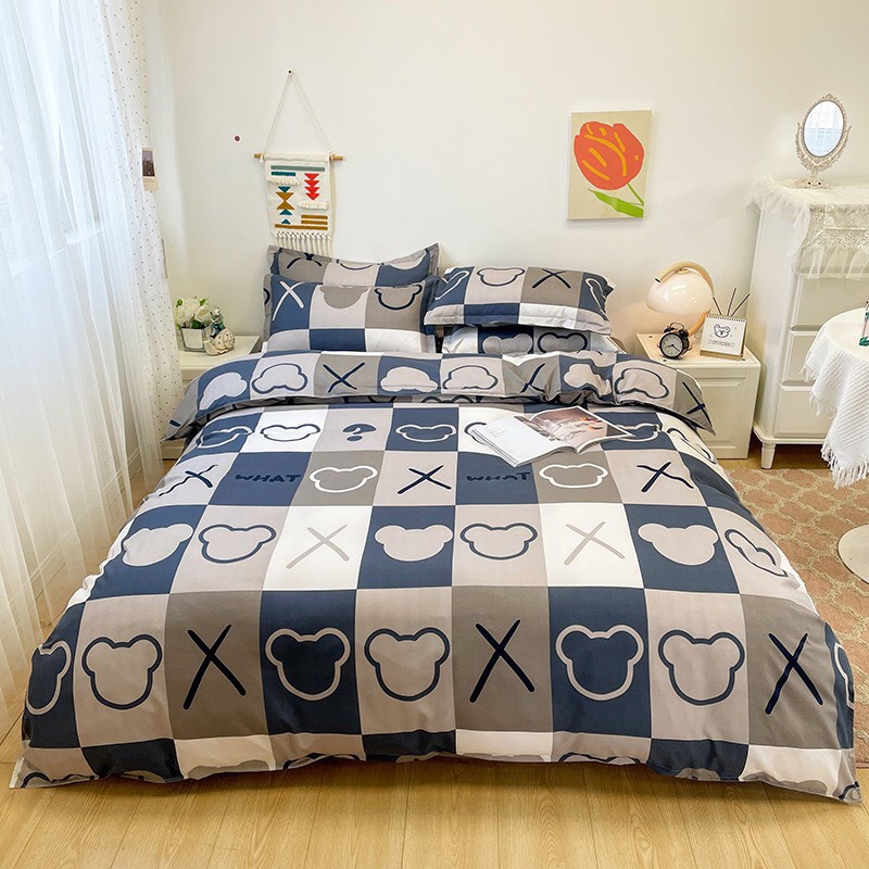 Vỏ chăn,mền cotton poly 1m9x2m1,lồng được ruột,được chọn mẫu
