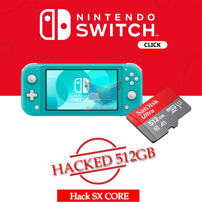 TRẢ GÓP 0% Máy chơi game Nintendo Switch Lite H.a.c.k Chip Sx Core + thẻ