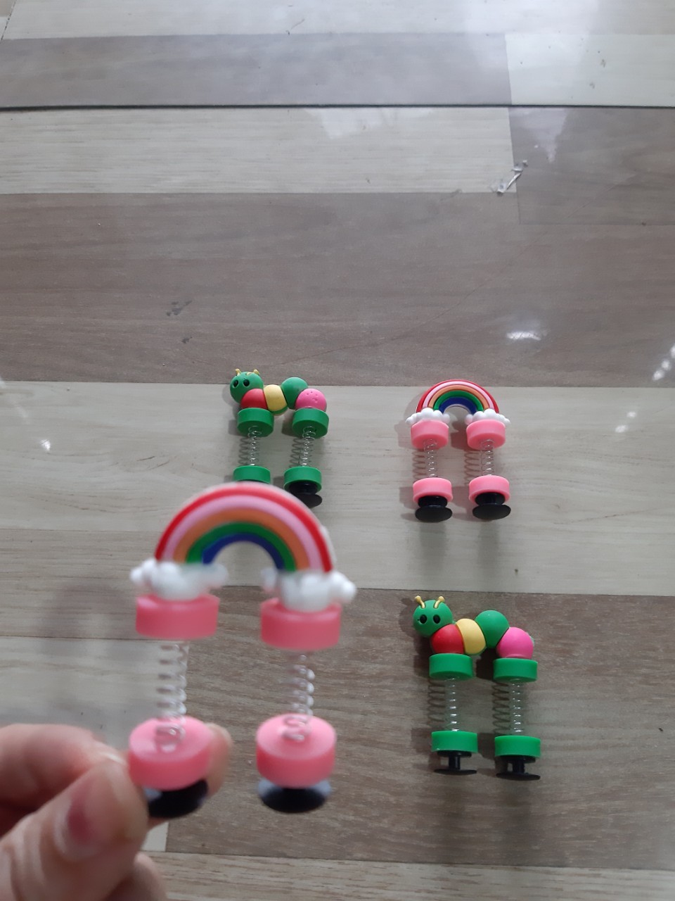 Sticker Cài dép Crocs lò xo 3D (loại 2 chân)