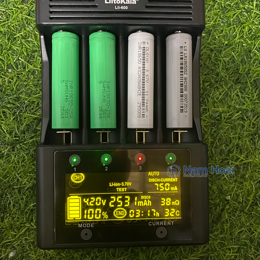 Cell pin 18650 Samsung 2500mah-10C (Xả 30A)