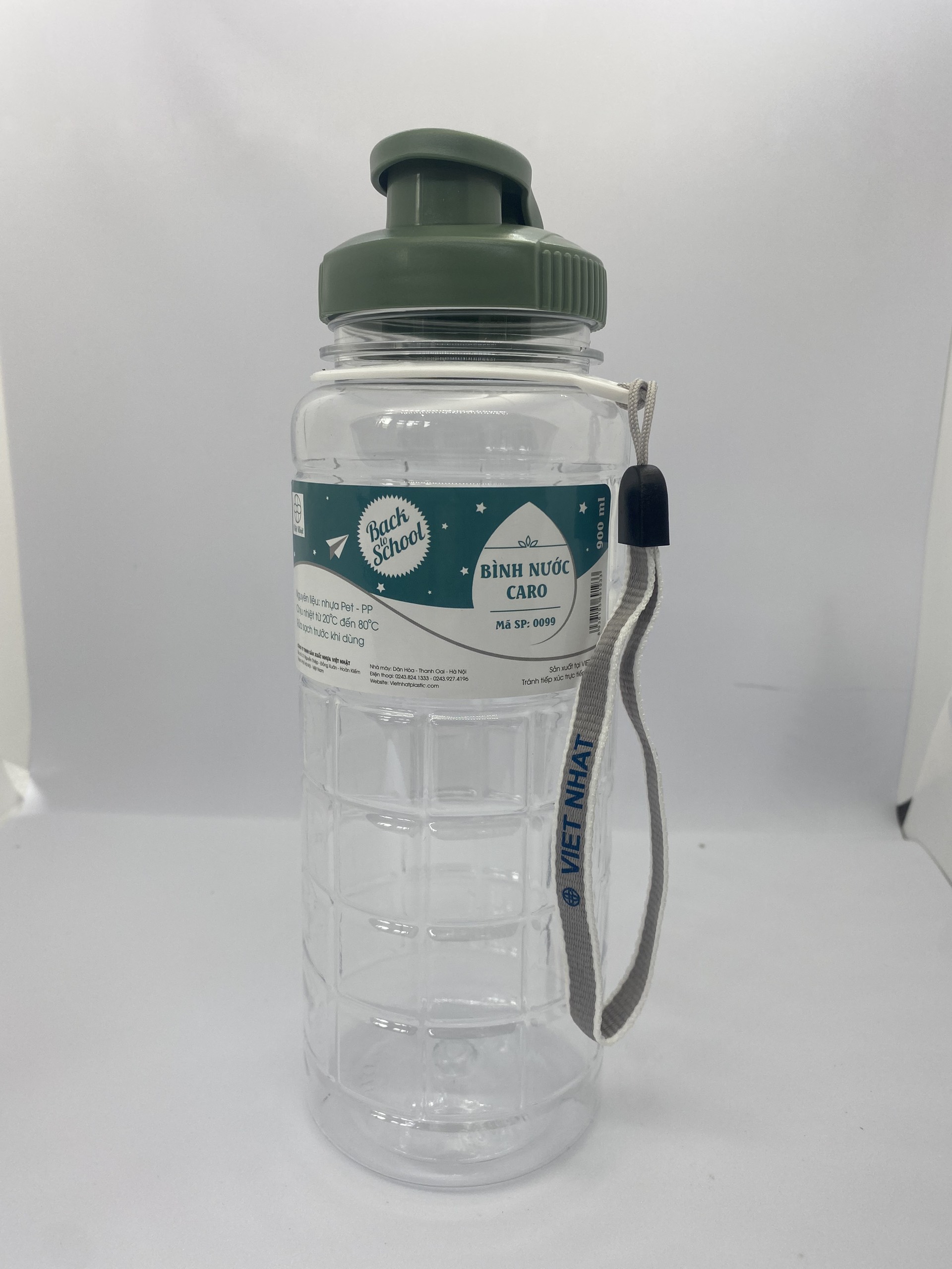 Bình nước học sinh có dây sách Việt Nhật-550ml,750ml,900ml. nhựa việt nhật