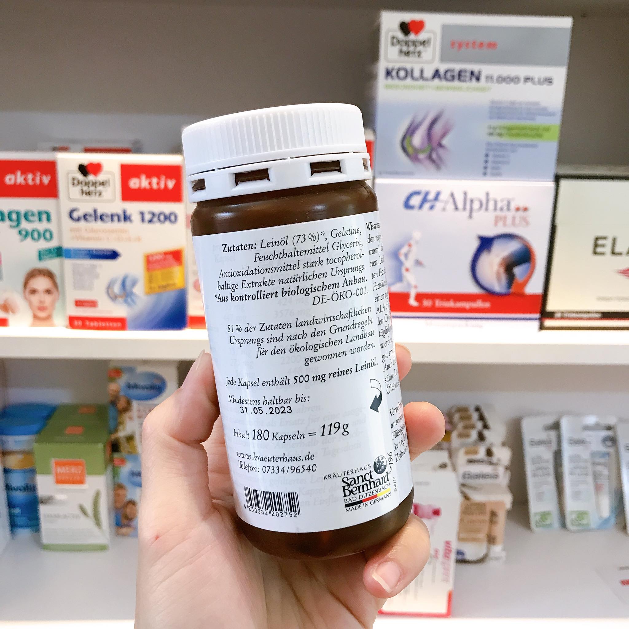 Omega 3-6-9 Sanct Bernhard - 180viên (hàng Đức đủ Bill)