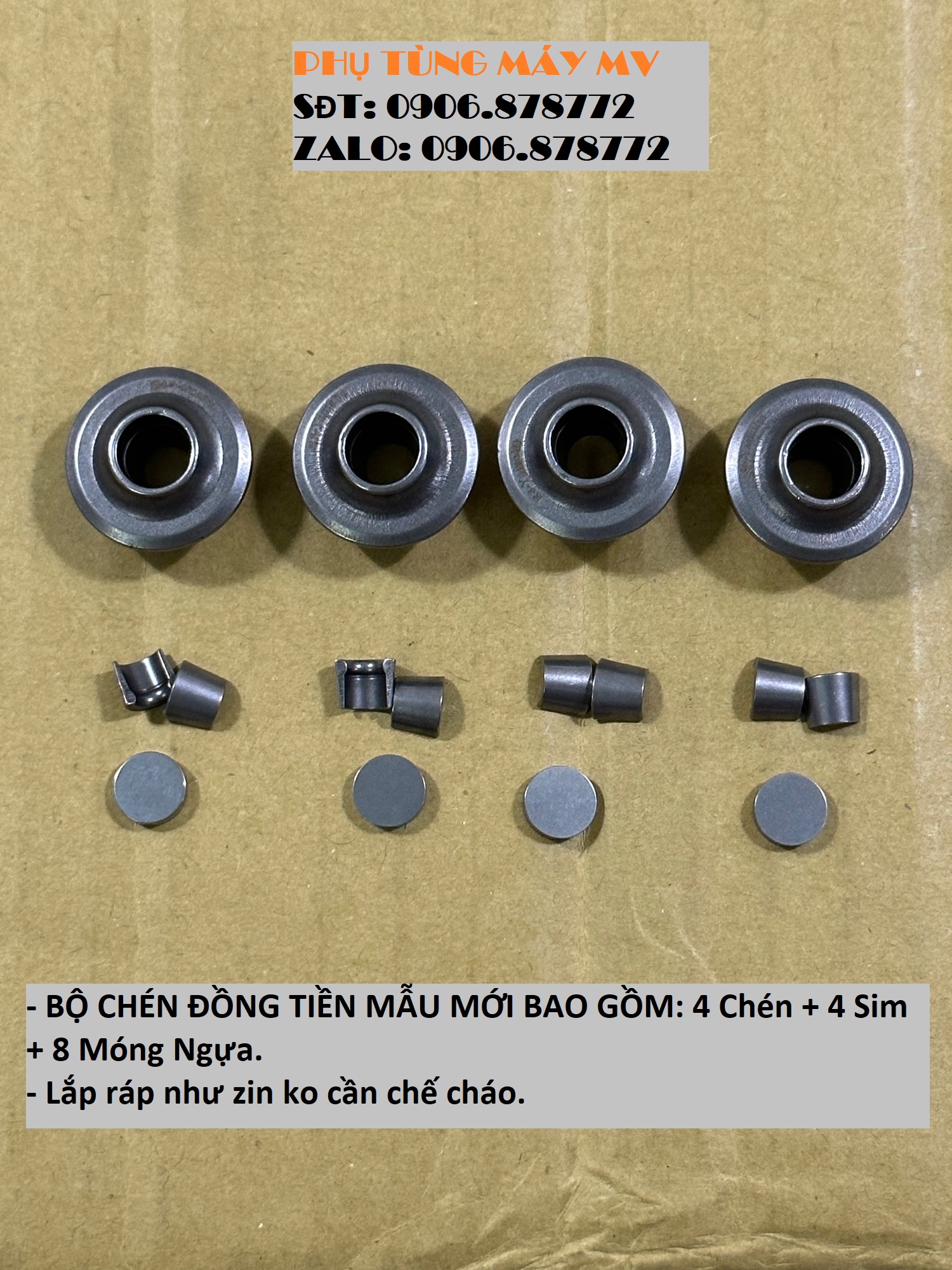 Chén móng đồng tiền Ex V2 ko cấn cò. Ráp như zin