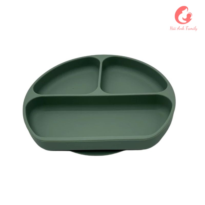 Khay silicon chia 3 ngăn Cao Cấp cho bé ăn dặm
