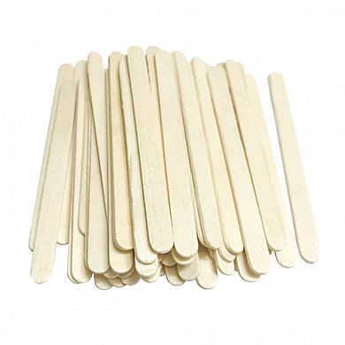 Wooden Ice Cream Sticks [1kg], Tongue Stick, Round Sticks for Handmade Modeling