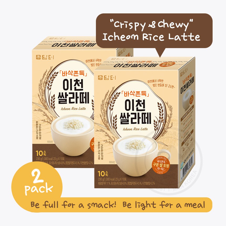 Latte gạo rang Icheon Damtuh Hàn Quốc 230g (hộp 10 gói)