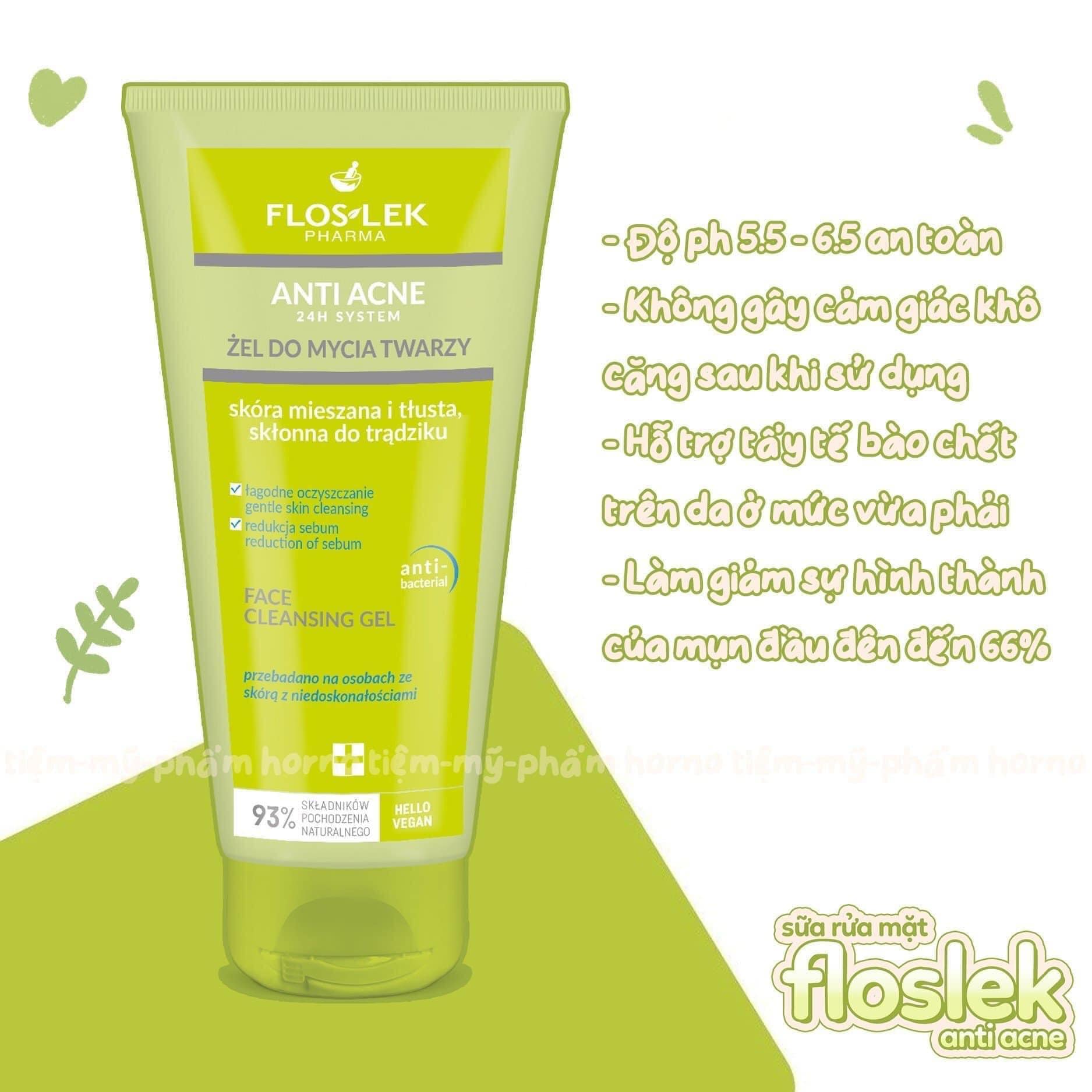 Sữa rửa mặt Floslesk cho da dầu, mụn