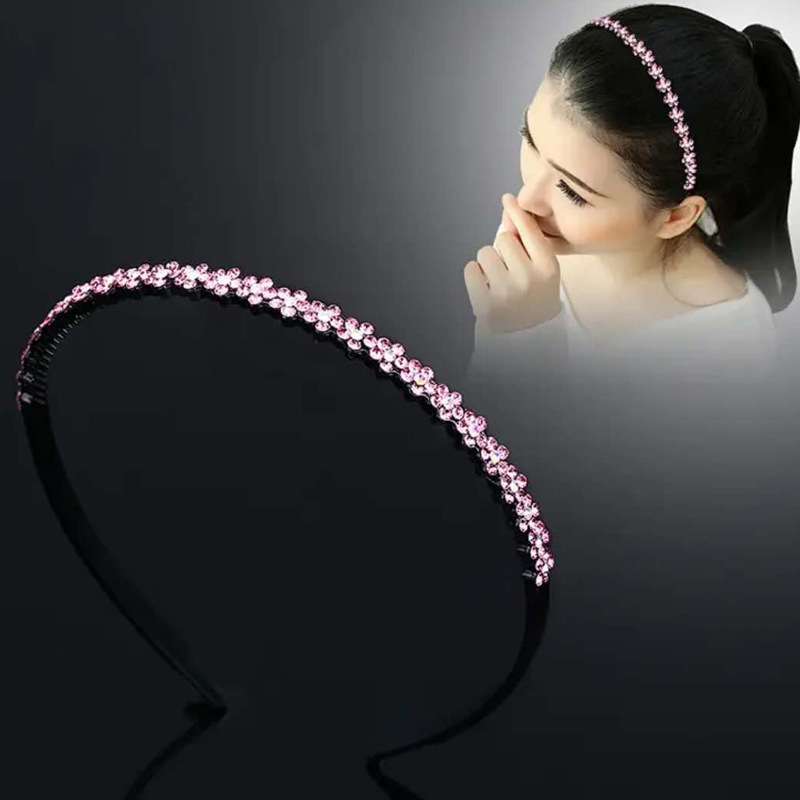 [Mới] 1 Cài tóc nữ đính hạt lấp lánh Hoa 5 cánh