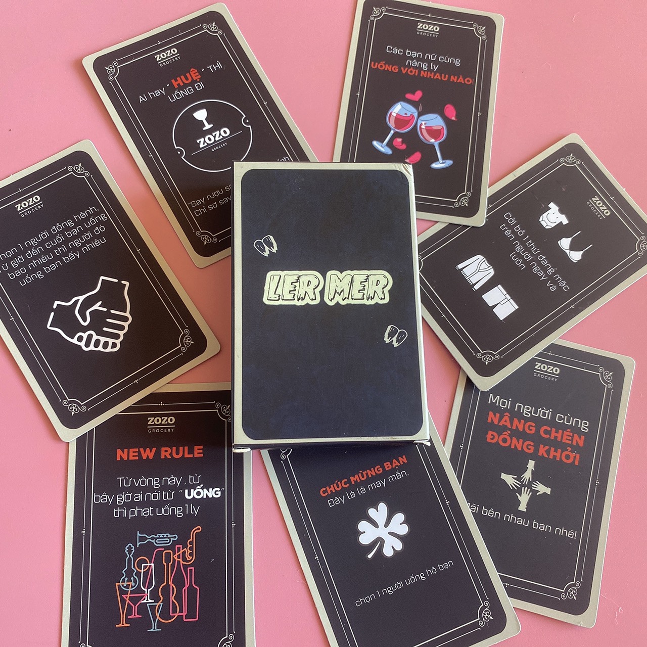 Bài LER MER Drinking Game 50 Lá Bài Ăn Nhậu Uống Thẻ Bài Trò Chơi Bàn Nhậu Dành Cho Người Lớn