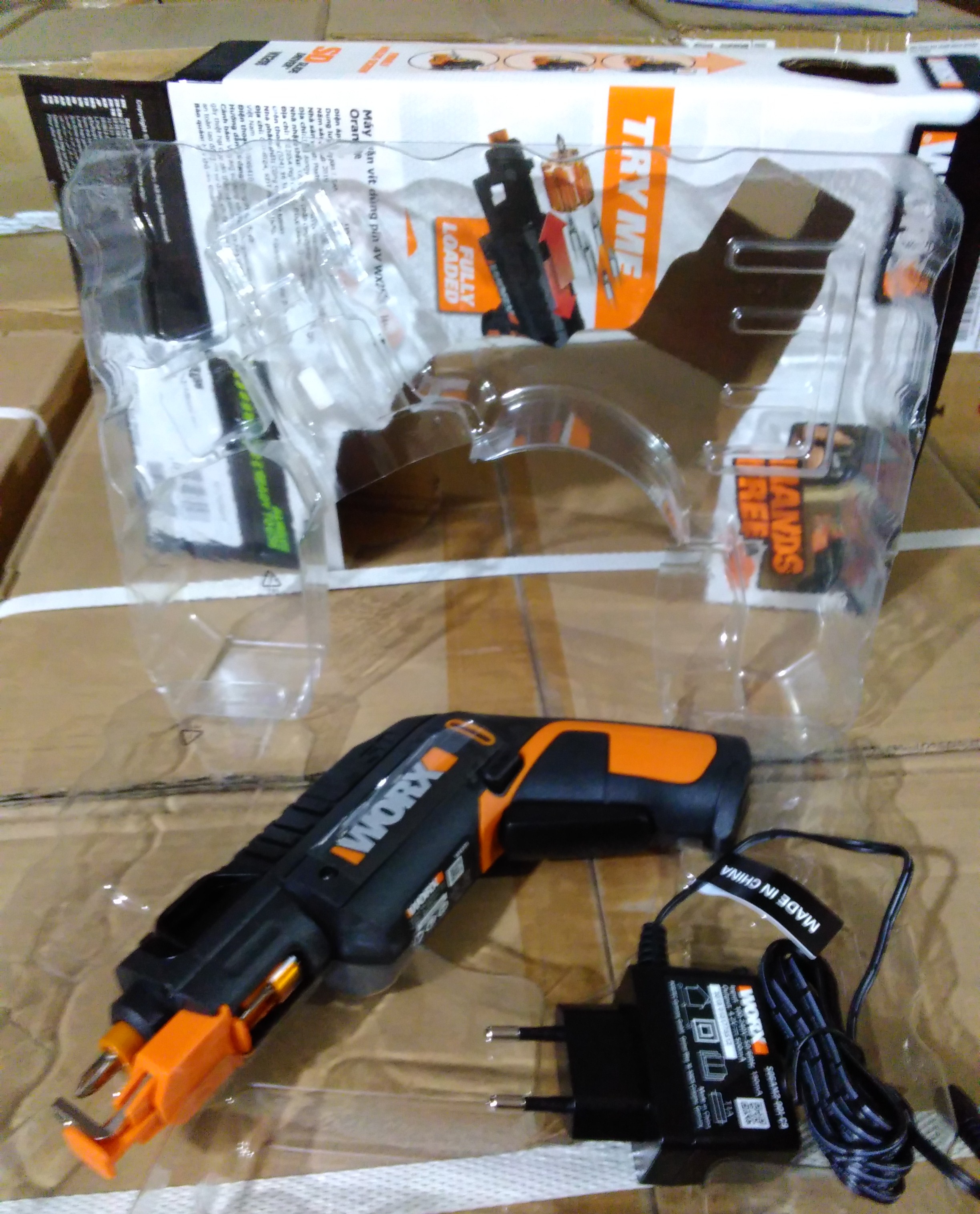 [HCM]Máy vặn vít dùng pin 4V WX255 - Worx Orange