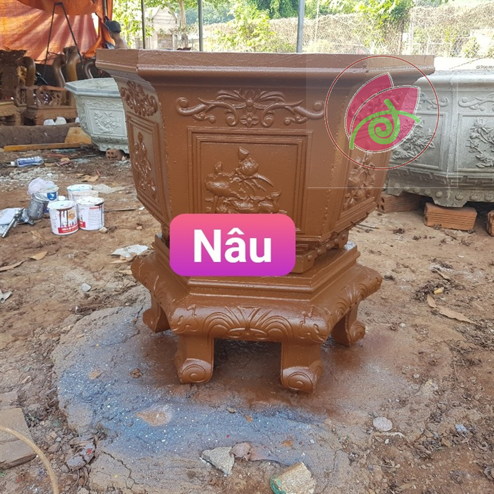 (nhiều màu) Sơn chậu kiểng, sơn chậu cảnh hệ nước Okay Paint lon 1kg