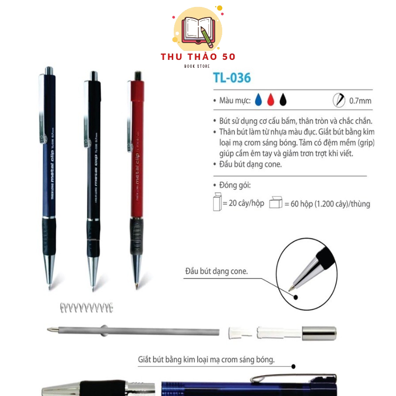 Bút bi thiên long tl036 tl-036