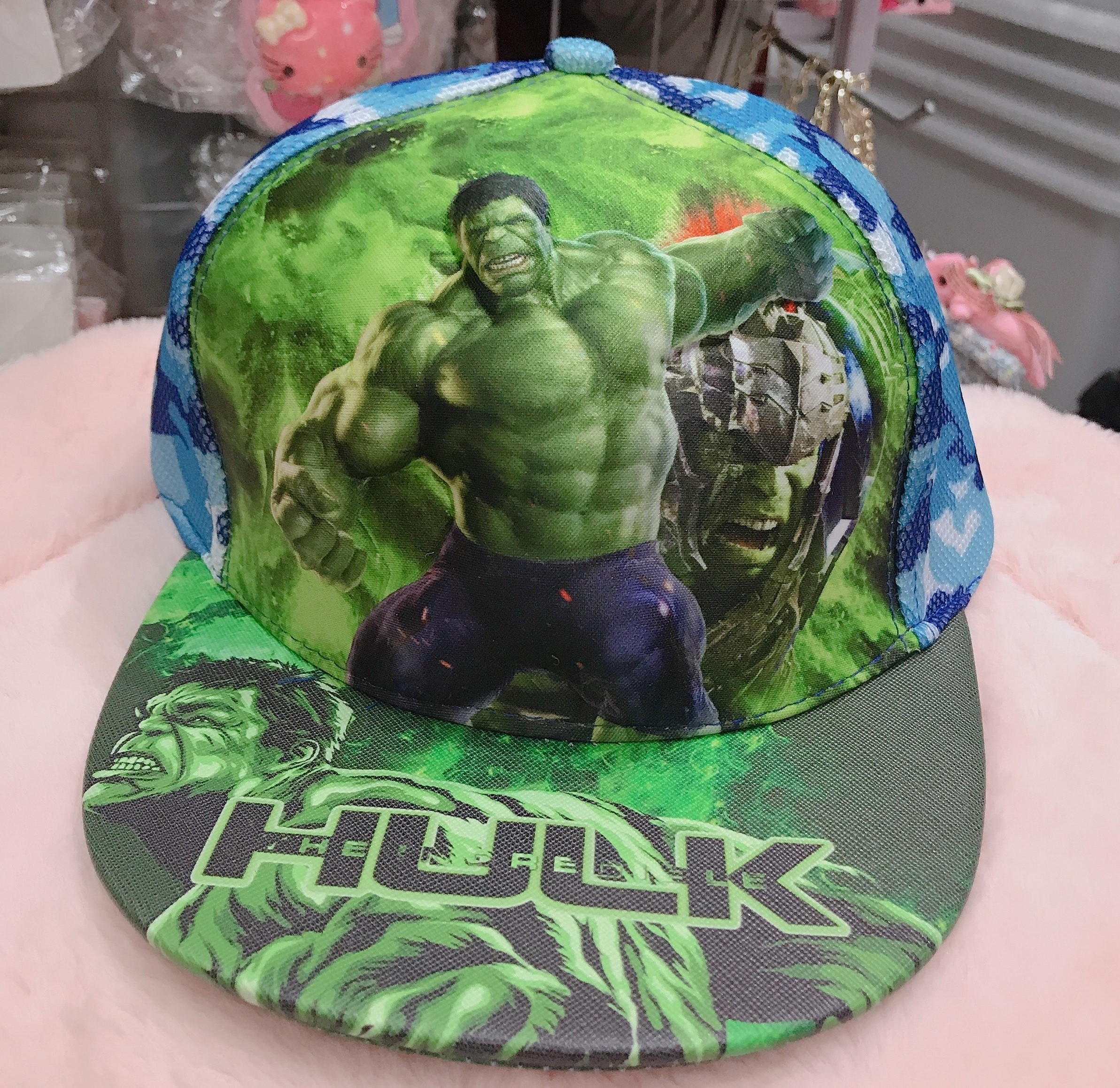 Nón bé trai người xanh Hulk
