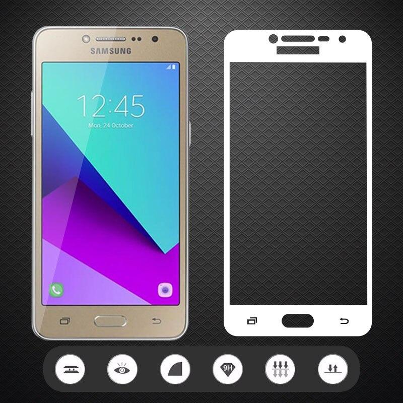 Full Screen Tempered Glass for Samsung Galaxy J2 Prime (White)