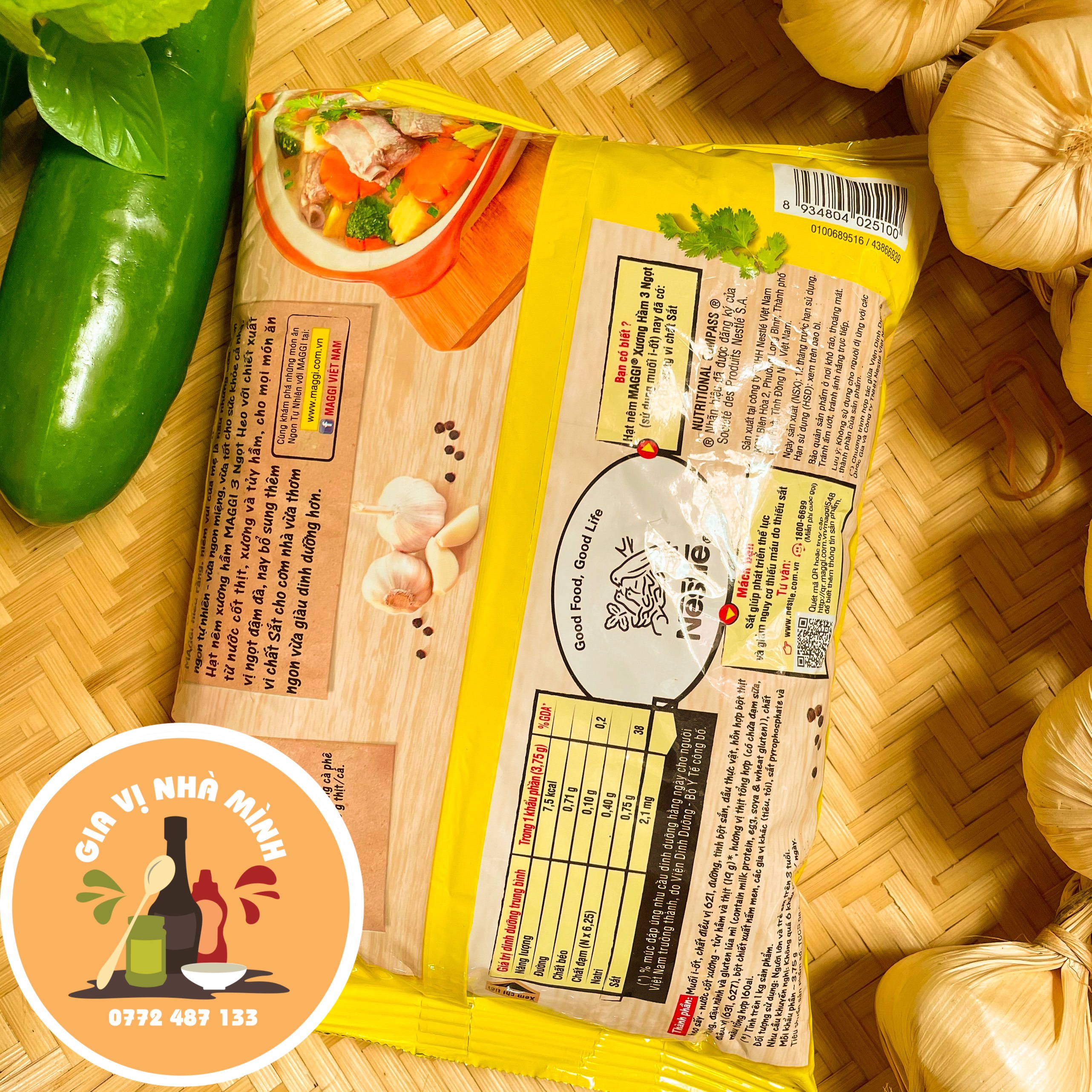HẠT NÊM MAGGI 3 NGỌT HEO -GÀ 900GR