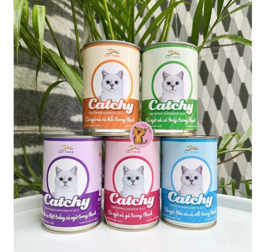 Pate Cho Mèo Catchy Lon 400g - Đủ Vị - [Nông Trại Thú Cưng]