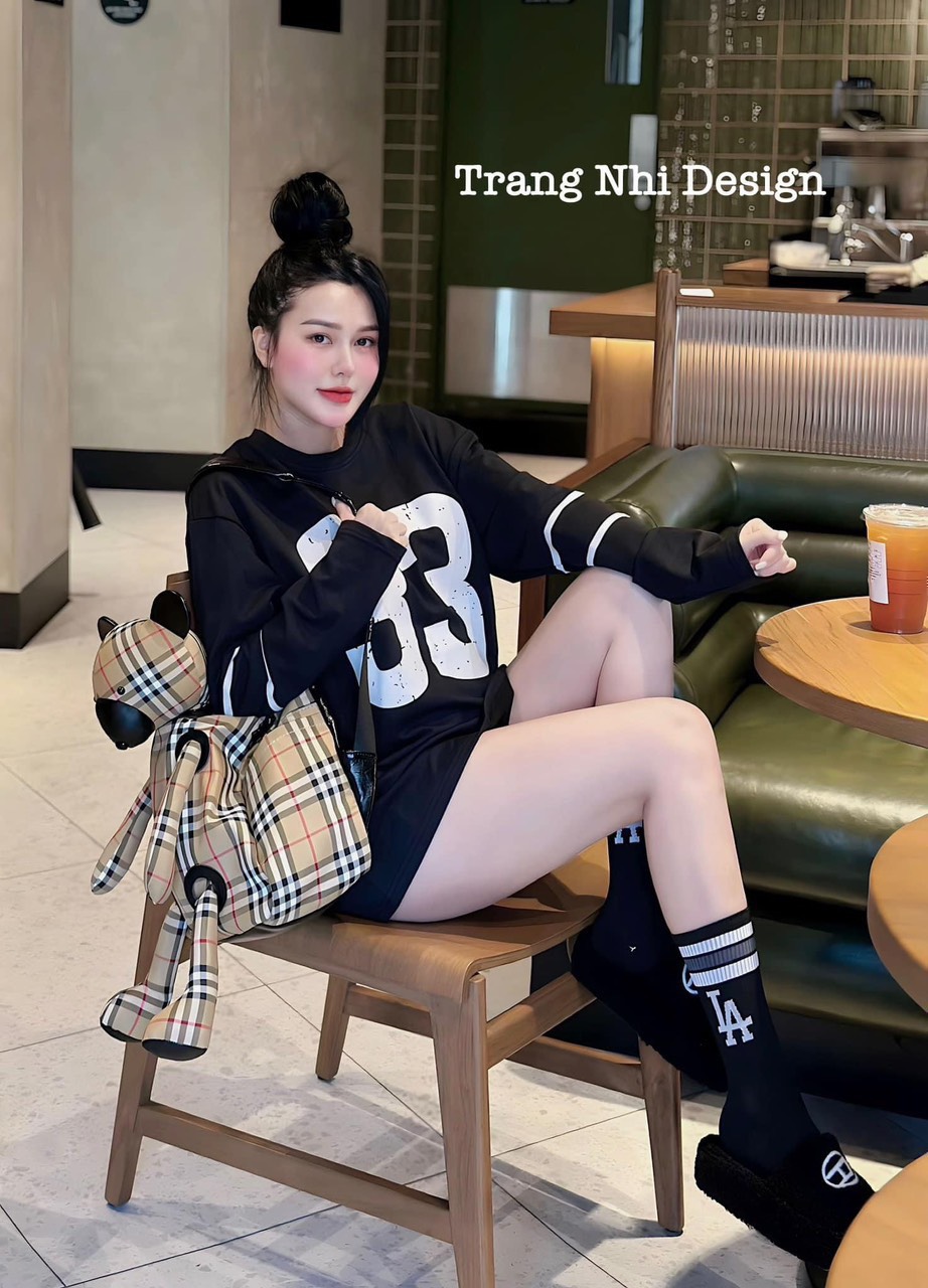 Áo thun phom rộng dài tay siêu xinh kx