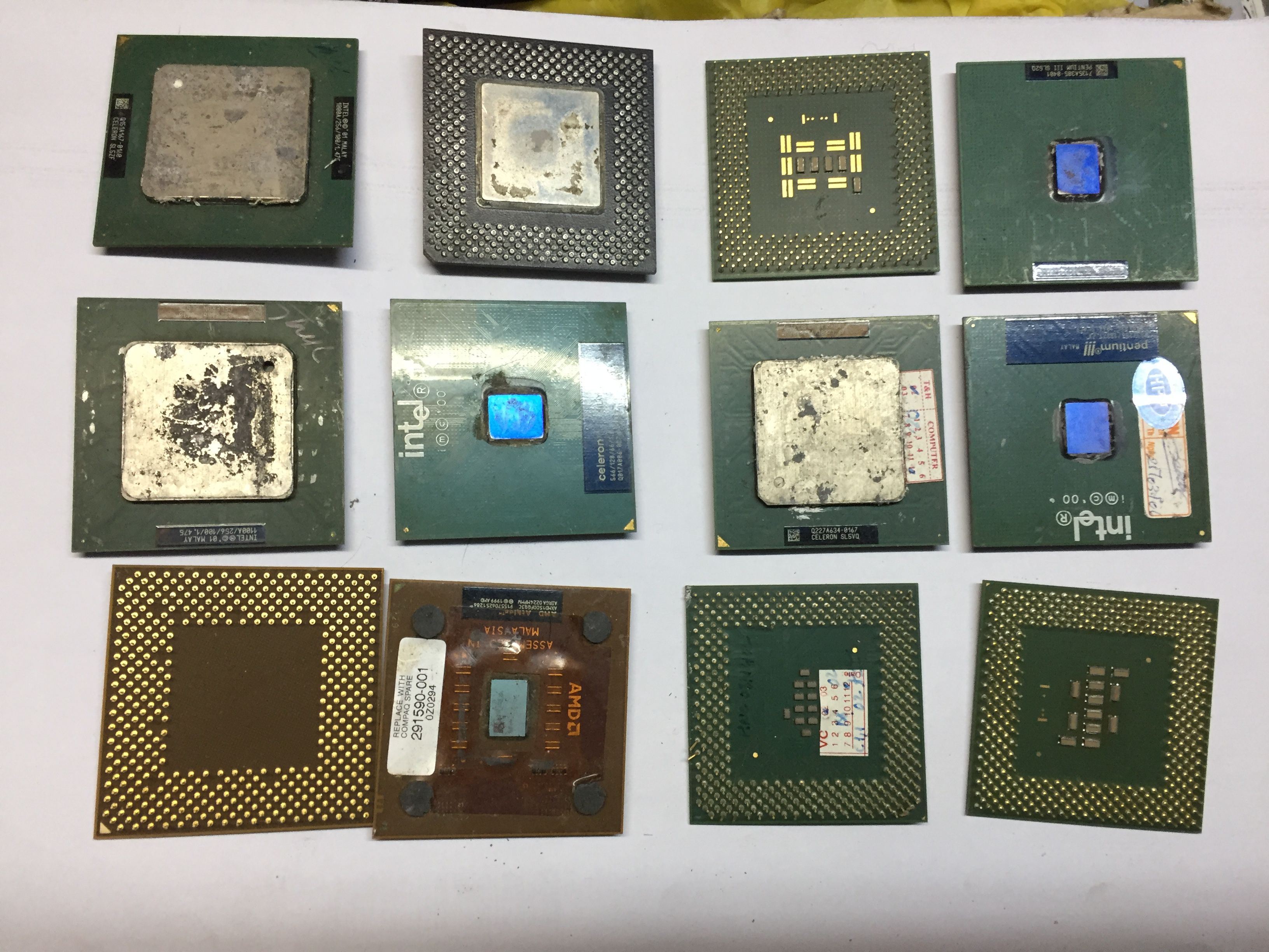 Chip CPU Intel Có chân Socket 370 Hỏng dùng Phân Kim, Linh kiện máy tính, Tản nhiệt & nguồn điện, Nguồn máy tính