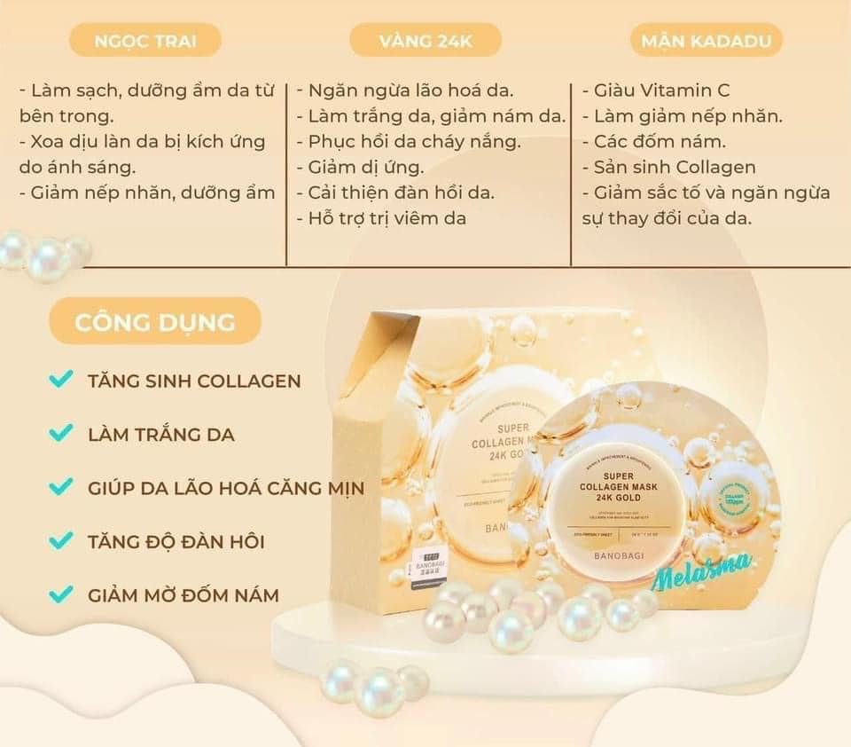 1 miếng nạ Mặt Nạ BANOBAGI SUPER COLLAGEN