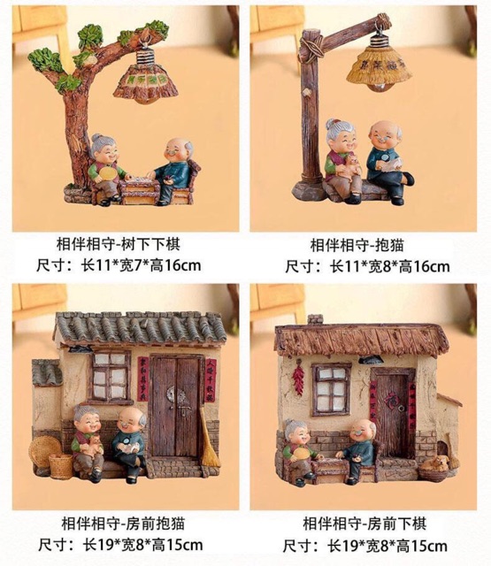 Bộ tượng trang trí ông bà tôi (12 mẫu)