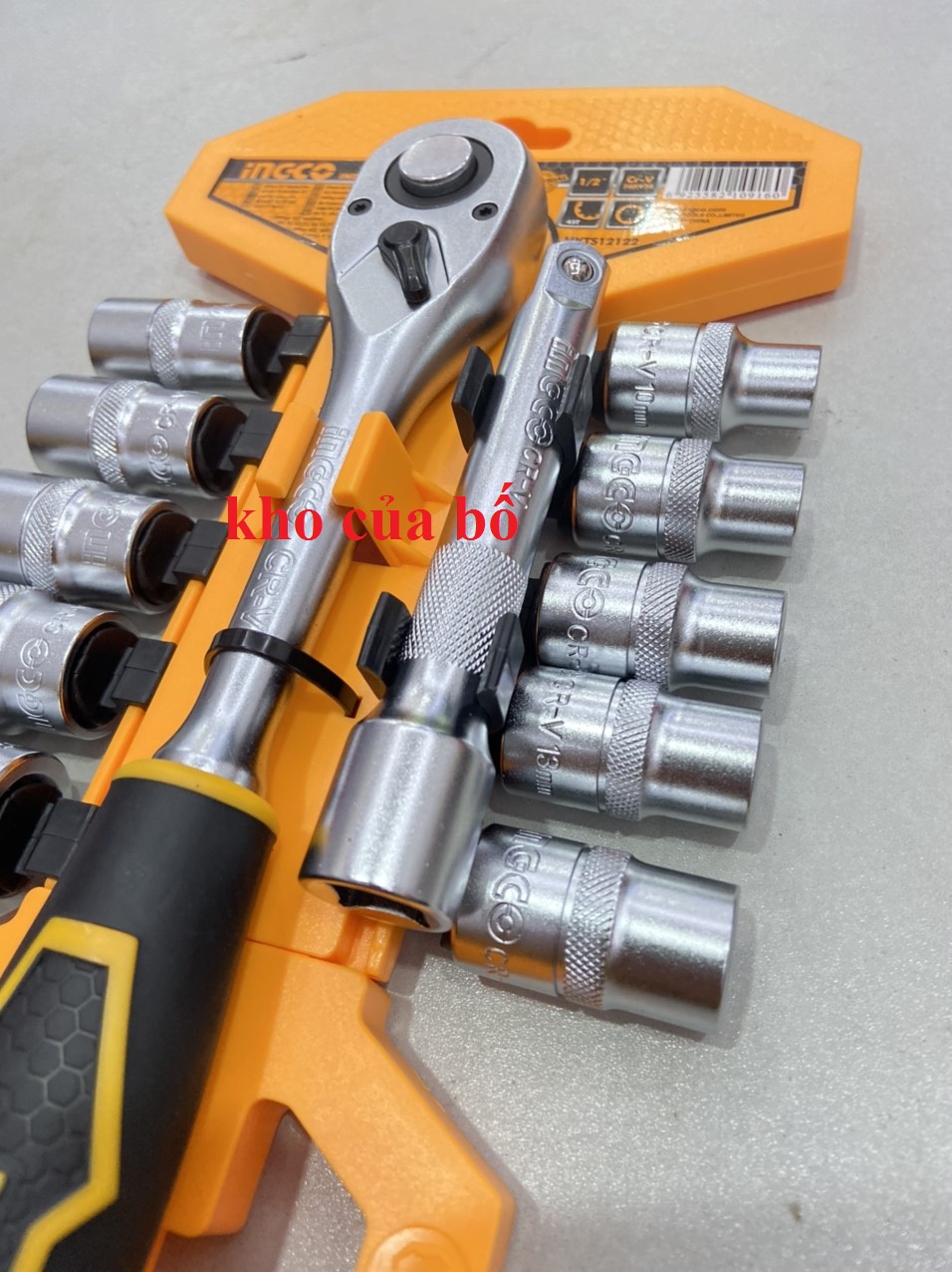 Bộ 12 cái đầu tuýp (1/2 inch) Ingco HKTS12122