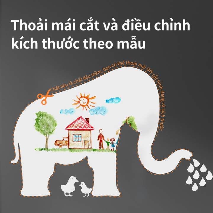 Bảng vẽ, decal dán tường Deli - Không bong tróc tróc sơn - Màu trắng, có từ tính kèm 5 phụ kiện - 50007/50008/8716 - Hình ảnh 3