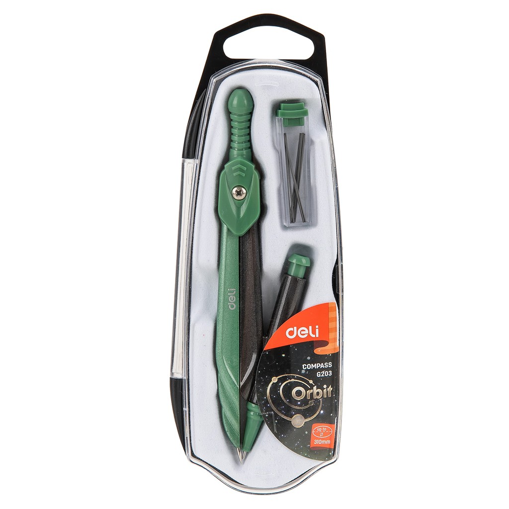 Compa Deli - 1 cái EG20302 - Bộ Compa Deli