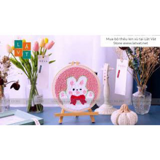 [HCM]Bộ Len Xù Động Vật Dễ Thương - Punch Needle Decor