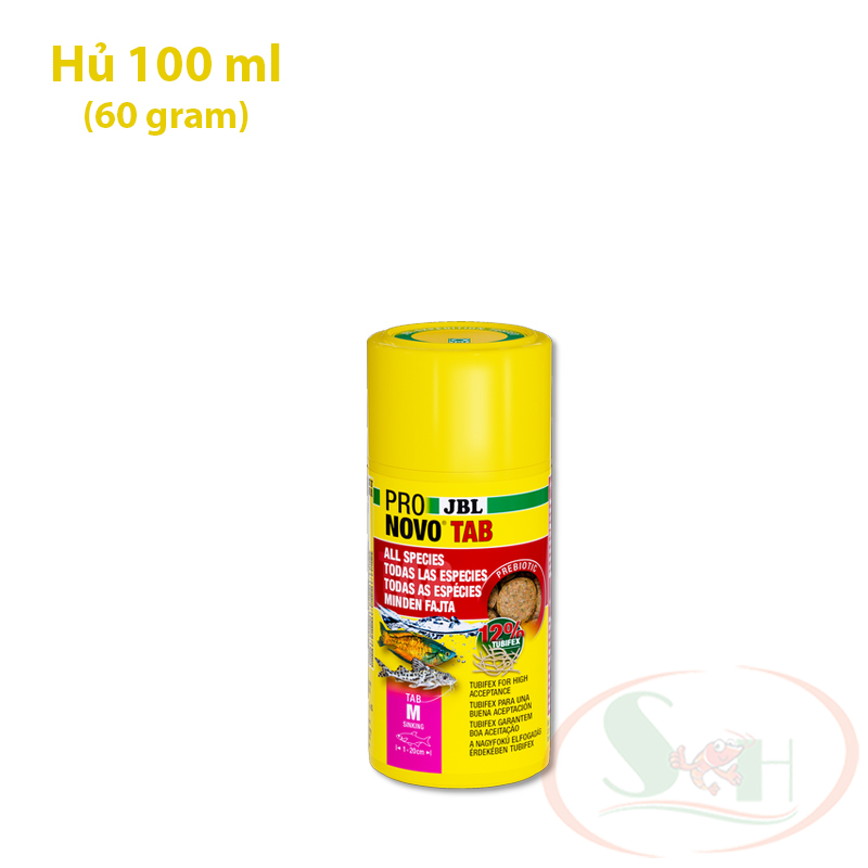 Thức ăn dán JBL Pro Novo Tab M dán thành hồ kính bể cá tép thủy sinh