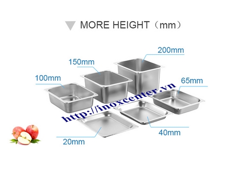 [HCM]Khay Buffet 1/2 inox cao cấp