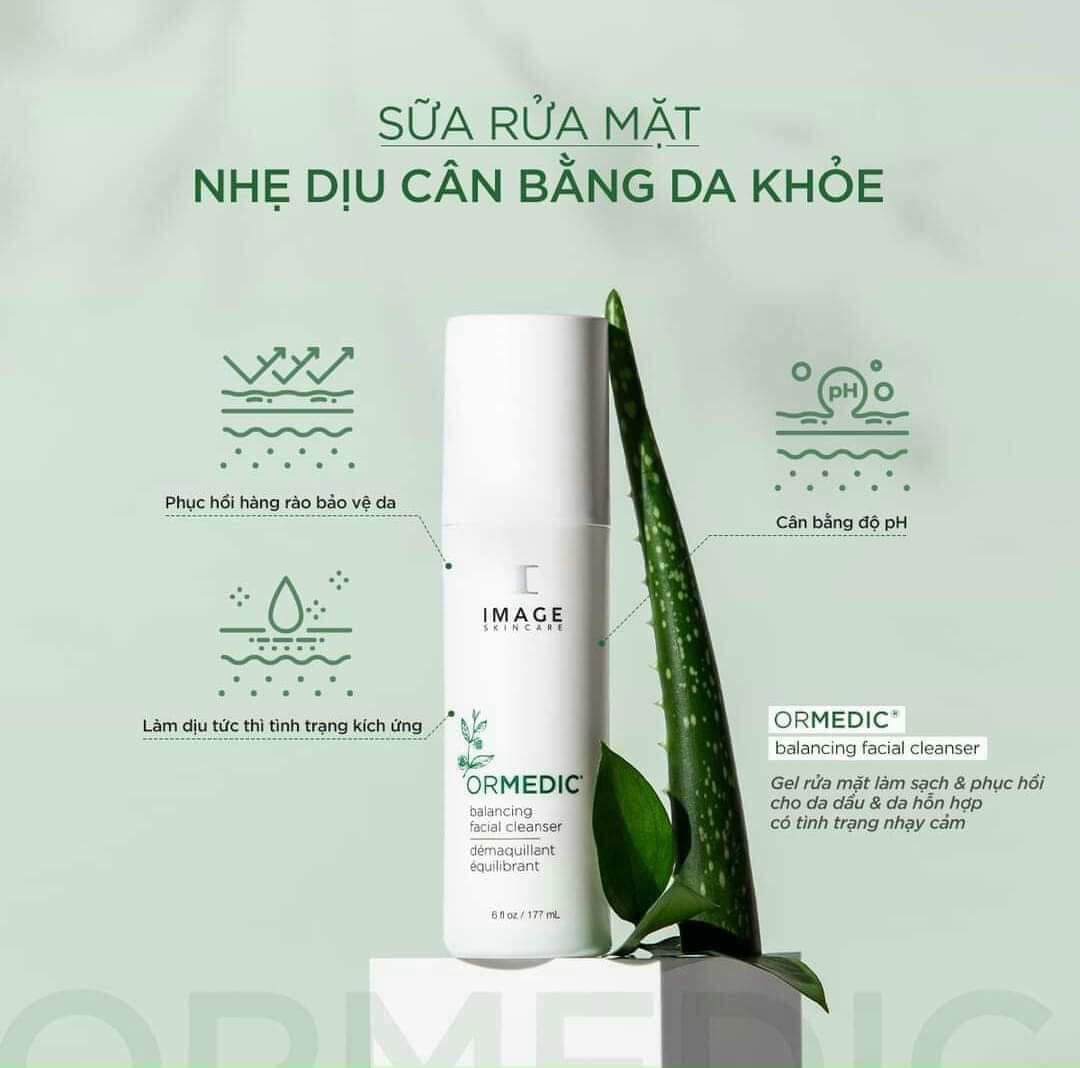 Sữa rửa mặt Image Ormedic Blancing Facial Cleanser 177ml/355ml