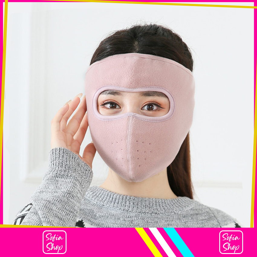 Khẩu Trang Ninja Nin Ja Nam Nữ Vải Nỉ Che Kín Mặt Chống Nắng Chống Bụi Có Kính HNX6 - Khau Trang Ninja Nin Ja Nam Nu Vai Ni Che Kin Mat Chong Bui Chong Nang Chong Ret Co Kinh - ShopSofia
