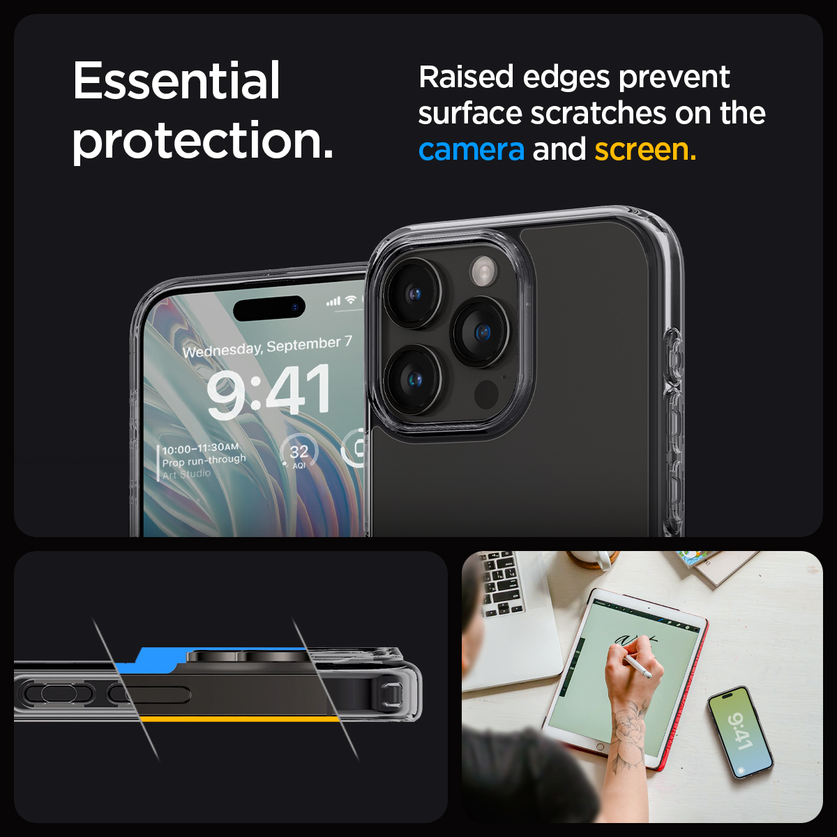 Ốp Lưng Spigen Ultra Hybrid Cho iPhone 15 Pro Max / 15 Pro / 15 Plus / 15
