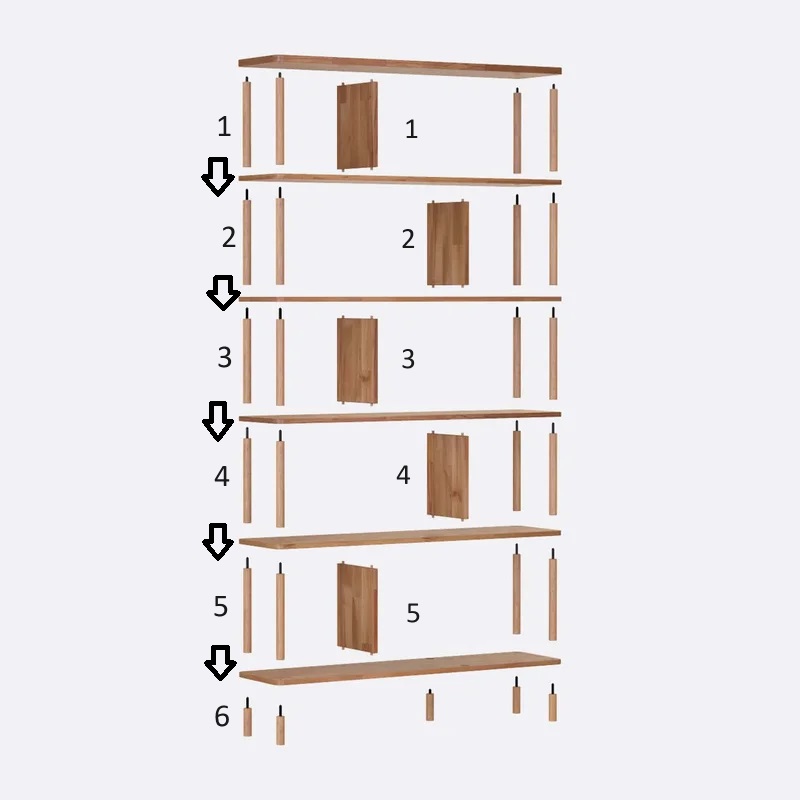 KỆ SÁCH GỖ - NỘI THẤT GỖ HOÀNG HUYNH