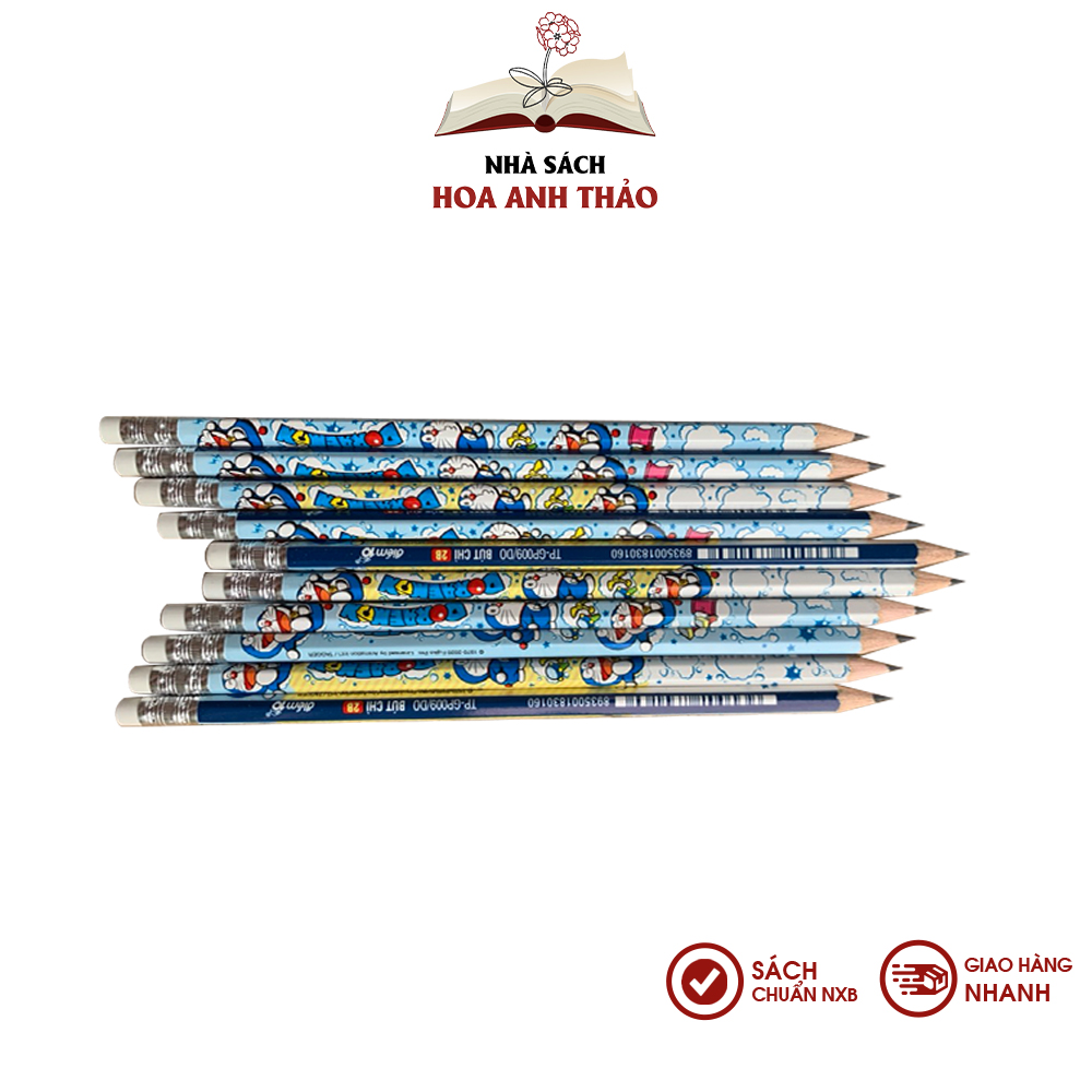 Bút chì gỗ 2B Doremon TP-GP009 cho học sinh sinh viên