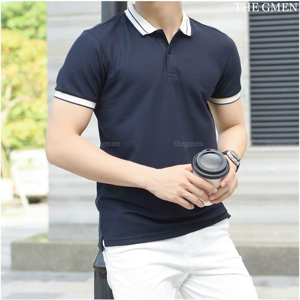 Áo polo nam ngắn tay cổ bẻ Aru shop vải cotton cá sấu cao cấp
