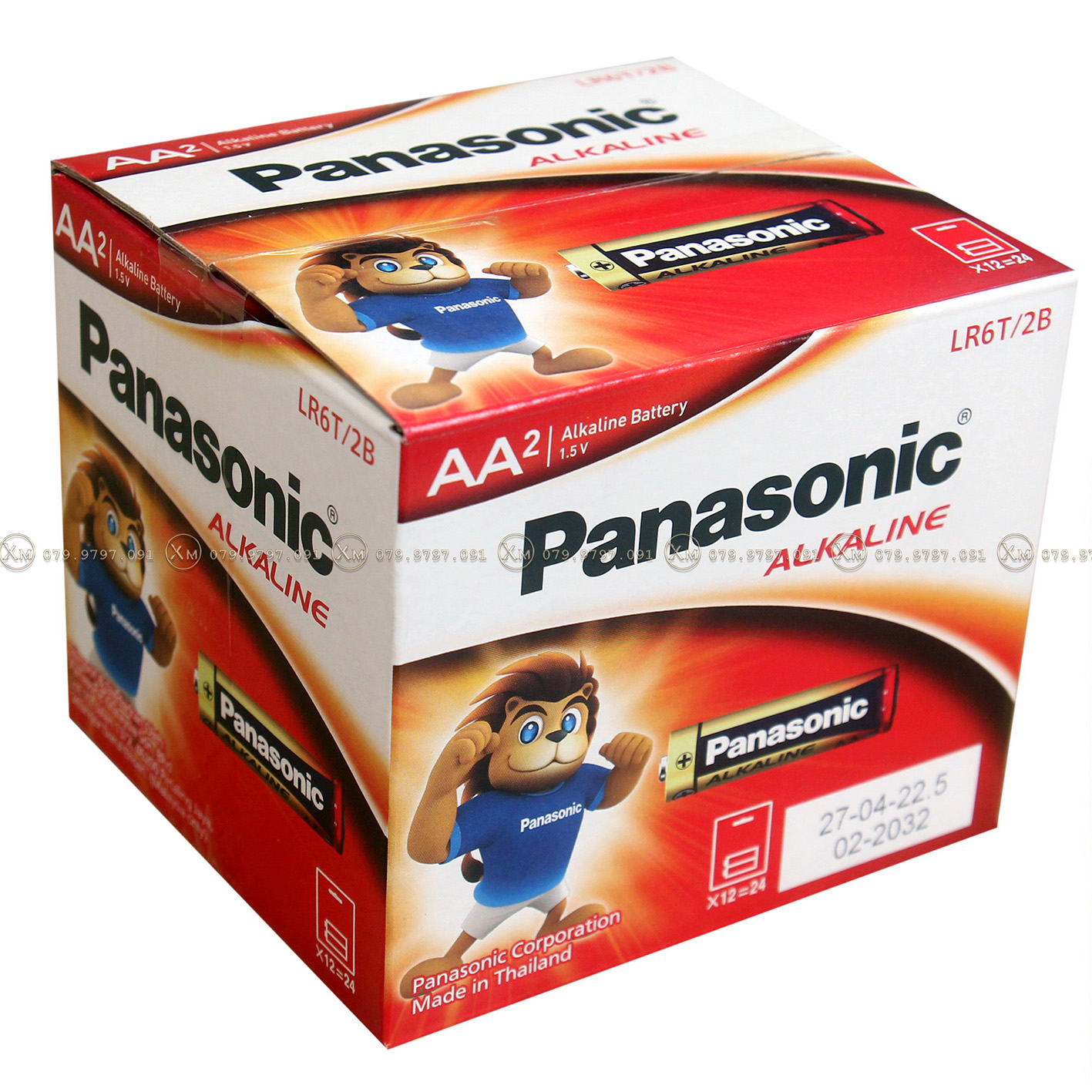Hộp 12 cặp pin Panasonic Alkaline AA