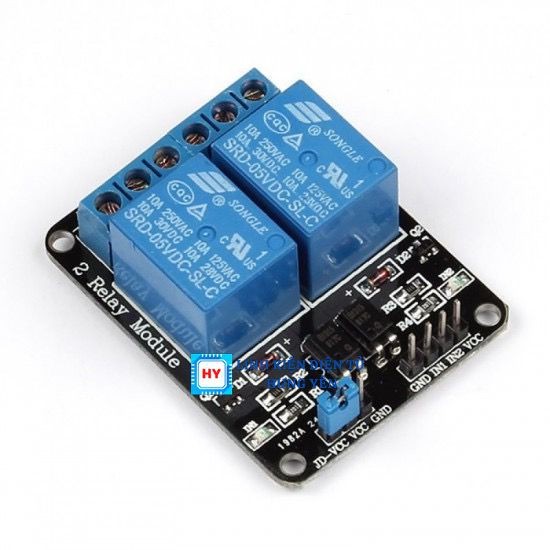 Module 2 Relay Với Opto Cách Ly (5 - 12VDC)