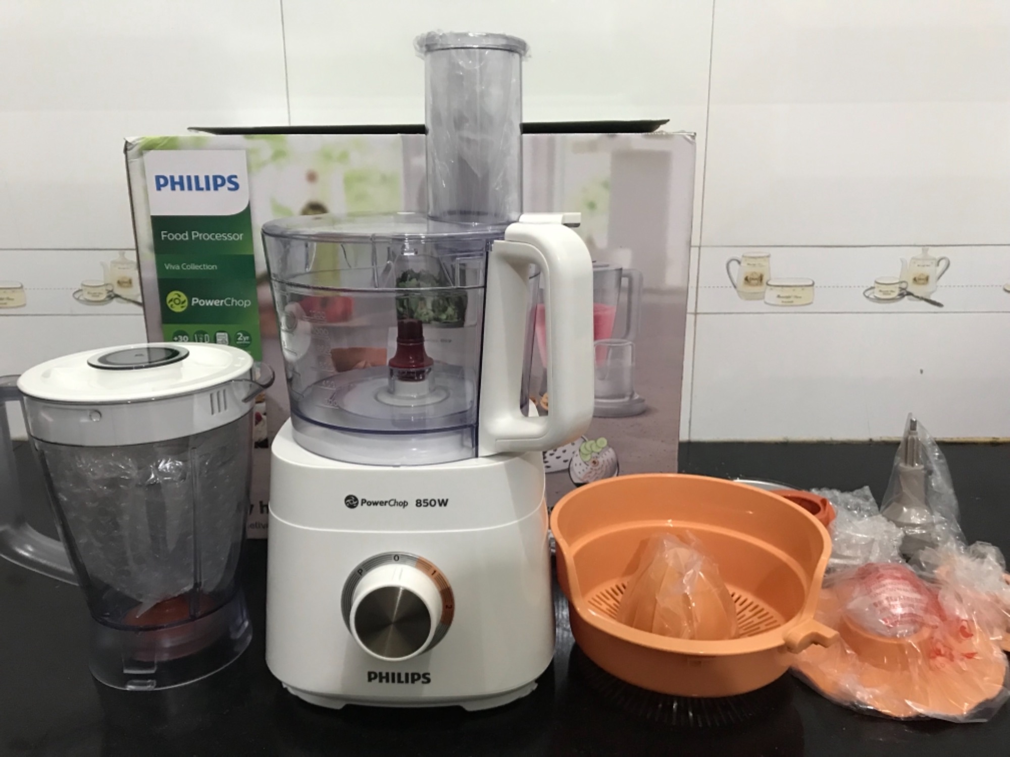 Máy Xay Đa Năng Philips HR7520 - 850W 3 Cối